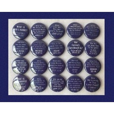 Witnessing Questions and Scriptures - 60 Button’s for Artclix Bracelet